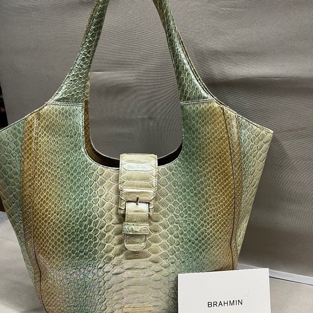 Brahmin Carla Green Velocity Handbag